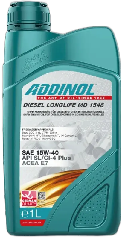 ADDINOL DIESEL LONGLIFE MD 1548 — ADDINOL Commercial Vehicle Oil by HMACS Trading