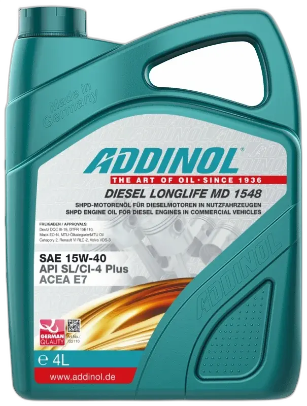 ADDINOL DIESEL LONGLIFE MD 1548 detail view 2