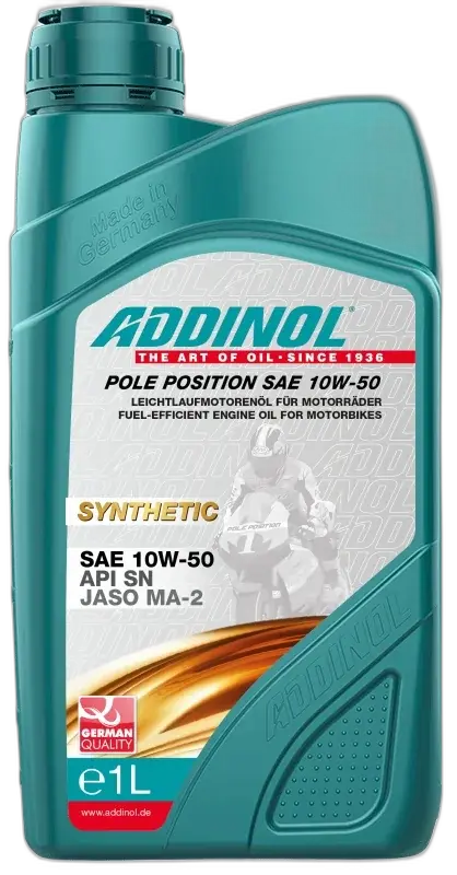 ADDINOL POLE POSITION SAE 10W-50 — ADDINOL Motorcycle Oil by HMACS Trading